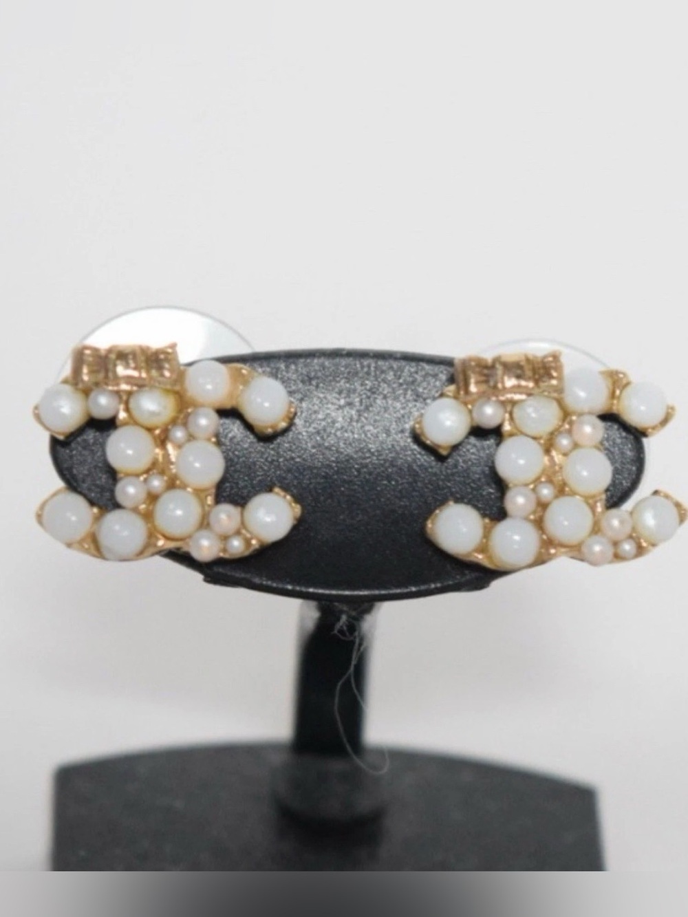 Chanel Coco Mark Pear Earrings